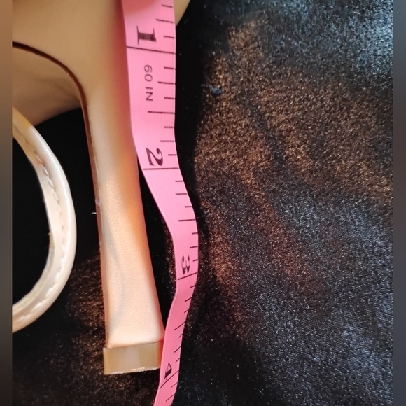 ISNOM Lace Up Heels Sandals Women. Open Toe Thong Strappy Heels tan size 10 - Picture 6 of 6